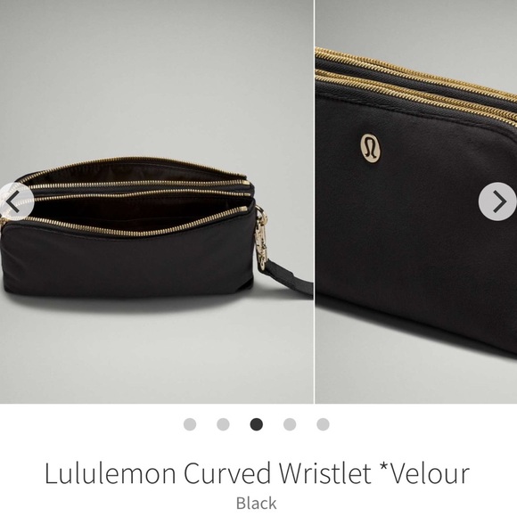 Lululemon Curved Wristlet *Velour Black 2024 Style Number: W9EP1S Price: $58 O/S - Picture 1 of 9